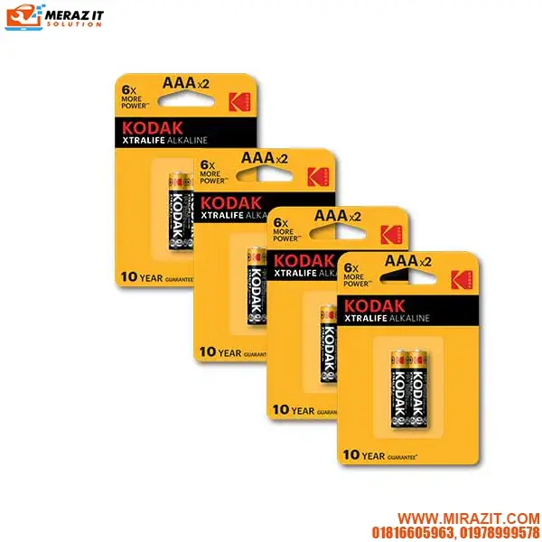 Kodak AAA XTRALIFE Alkaline Battery (8 Pieces Bundle)
