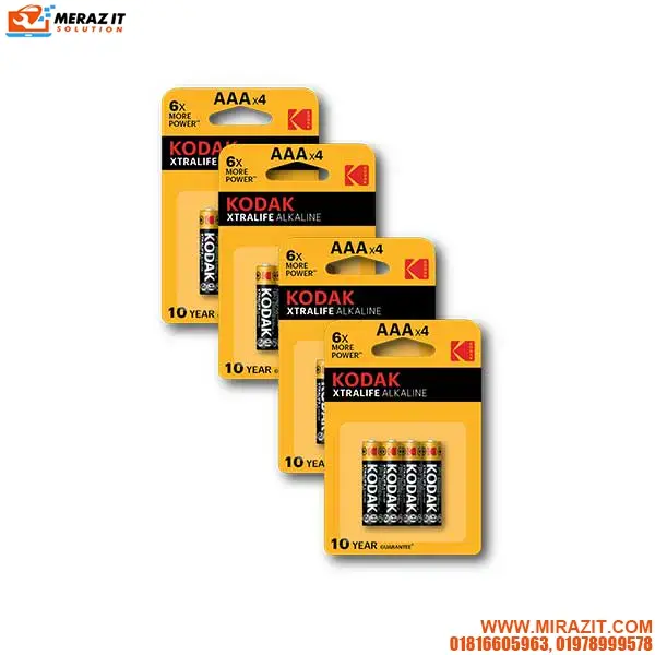 Kodak AAA XTRALIFE Alkaline Battery (16 Pieces Bundle)