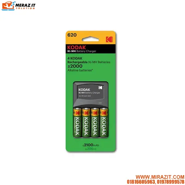 Kodak K620E 4 Slot Charger for AA or AAA NI-MH Batteries