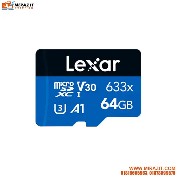 Lexar High-Performance 633x 64GB microSD UHS-I Memory Card