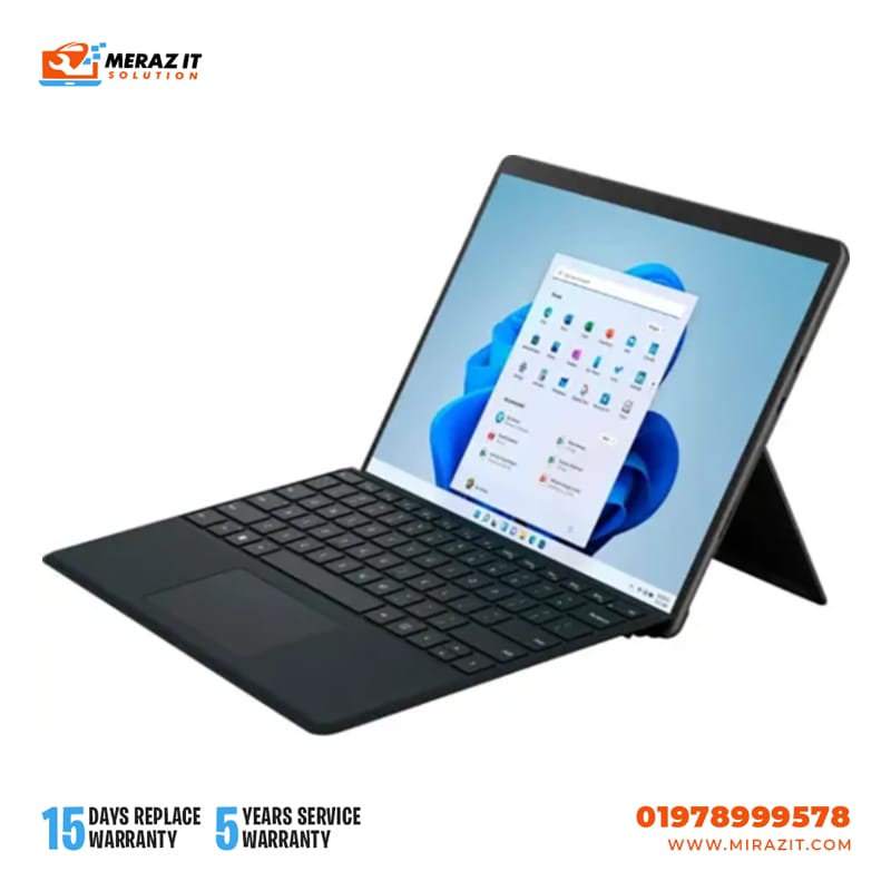 Microsoft Surface Pro 8 Core i5 11th Gen 8GB RAM 256GB SSD 13" MultiTouch 2-in-1 Detachable Laptop With Keyboard (IUS-00001)