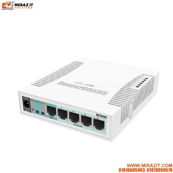 Mikrotik RB260GS 5x Gigabit Ethernet Smart Switch