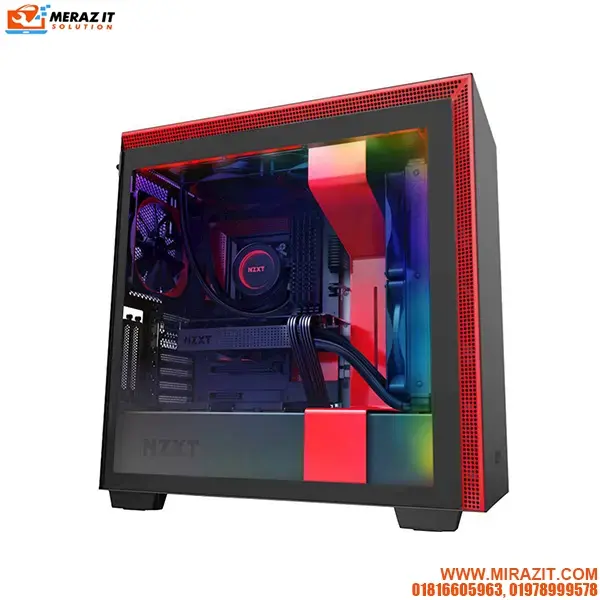NZXT CA-H710I-BR H710i Black/Red Chassis with Smart Device 2