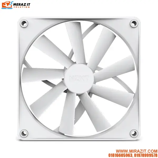 NZXT F140Q (RF-Q14SF-W1) 140mm Quiet Airflow Fan - White