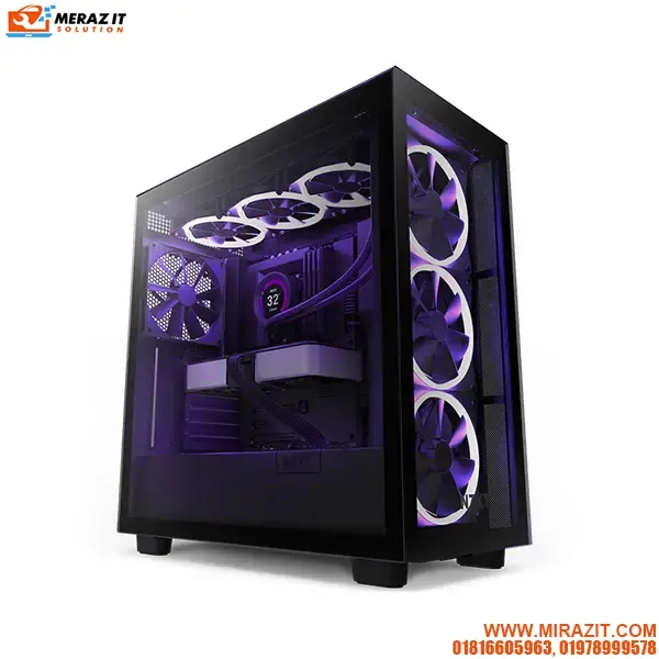 NZXT H7 Elite (CM-H71EB-01-Black) Premium Mid-Tower Casing - Black