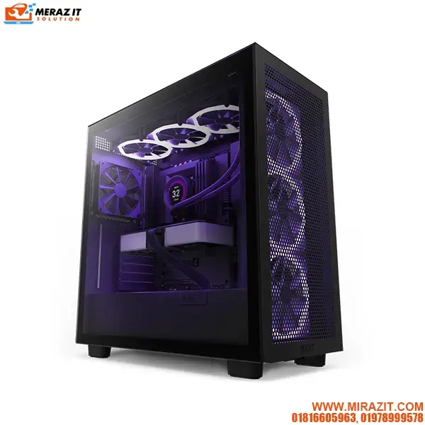 NZXT H7 Flow (CM-H71FB-01-Black) Mid-Tower Airflow Casing - Black