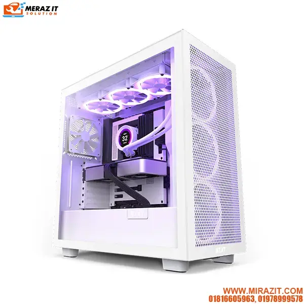 NZXT H7 Flow (CM-H71FW-01-White) Mid-Tower Airflow Casing - White