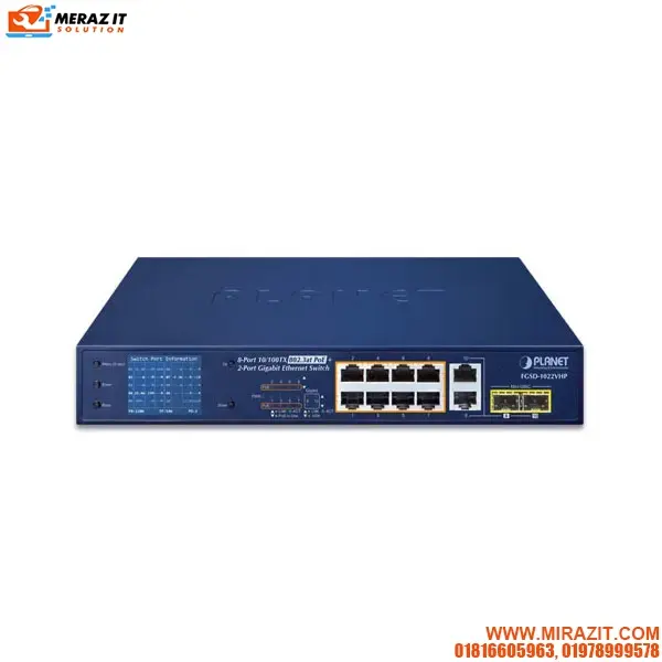 Planet FGSD-1022VHP 8-Port 120W PoE Unmanaged Switch