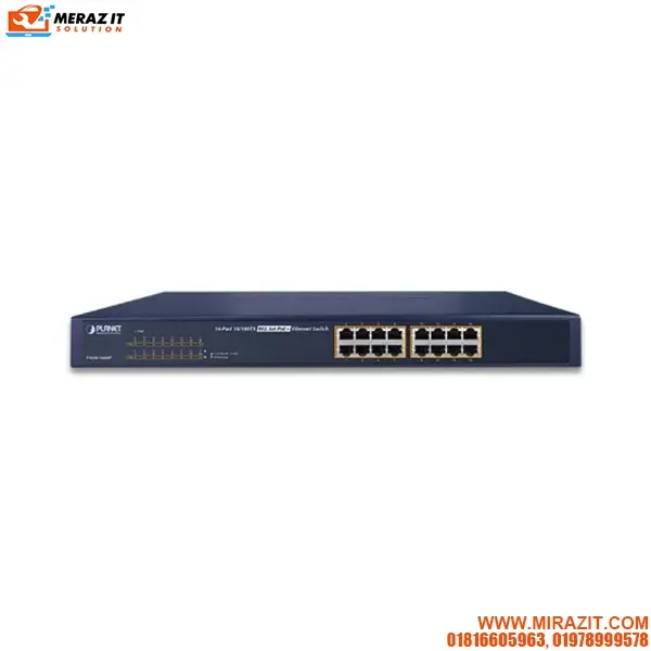 Planet FNSW-1600P 16-Port 10/100TX 802.3at PoE Ethernet Switch
