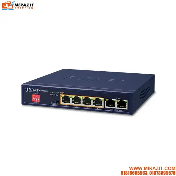 Planet GSD-604HP 4-Port Gigabit 55W PoE Unmanaged Switch
