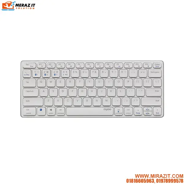 Rapoo E9050G White Multi-mode Ultra-slim Keyboard