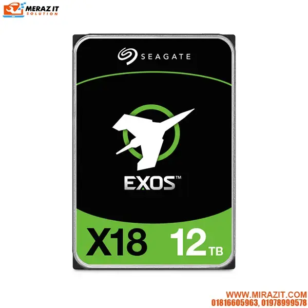 Seagate Exos X18 12TB 7200 RPM 512e SATA Enterprise HDD - ST12000NM000J