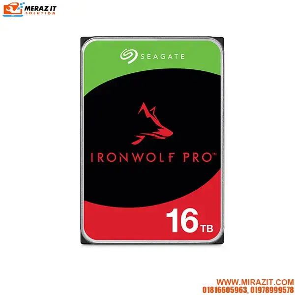 Seagate IronWolf Pro 16TB ST16000NT001 3.5 Inch SATA 7200RPM NAS Hard Drive
