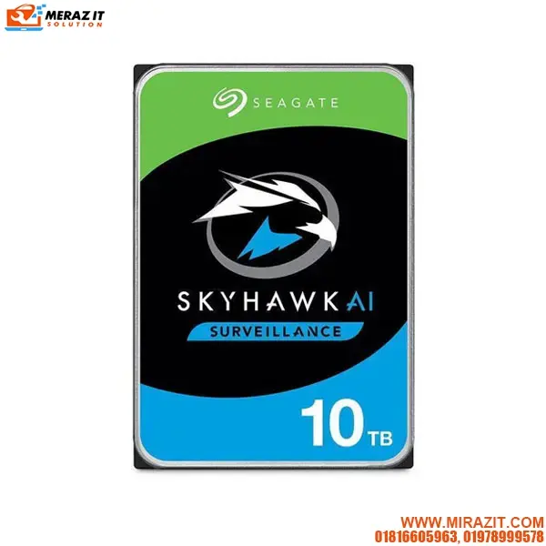 Seagate SkyHawk AI 10TB 7200RPM Surveillance HDD - ST10000VE001