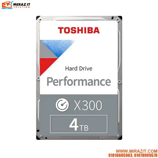 TOSHIBA 4TB 7200 RPM X300 Performance SATA Hard Disk Drive-HDWR440AZSTA