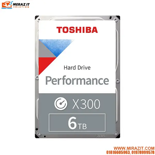 TOSHIBA 6TB 7200 RPM X300 Performance SATA Hard Disk Drive-HDWR160AZSTA