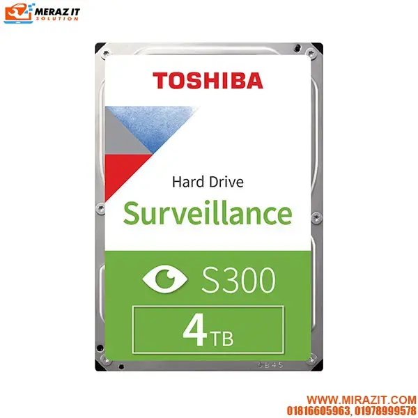 Toshiba S300 4TB 5400RPM Surveillance HDD -HDWT840UZSVA