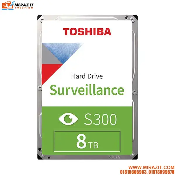 Toshiba S300 Pro 8TB 7200RPM Surveillance HDD - HDWT380UZSVA