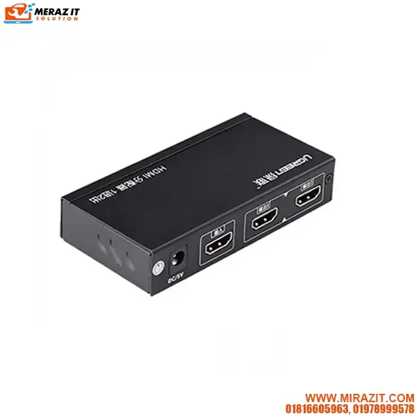 UGREEN 40201 HDMI Female to Female Black Splitter