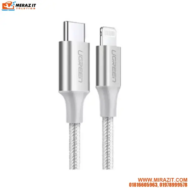 UGREEN 70524 Lightning To Type-C 2.0 Male Cable - 1.5M
