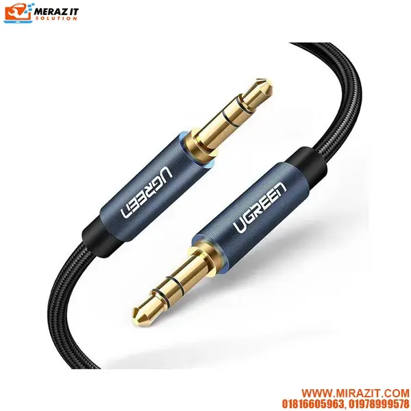 UGREEN AV112 (10687) 3.5mm Male To Male Round Cable - 2M