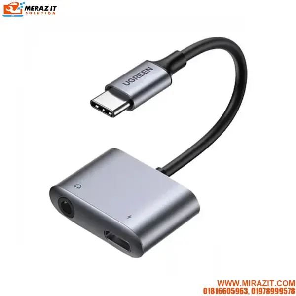 UGREEN CM231 (60164) 2-in-1 USB C to 3.5mm Adapter
