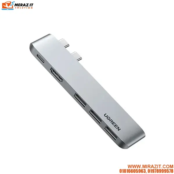 UGREEN CM251 (60559) USB-C 5-in-2 Multifunction Adapter Hub for MacBook Pro & Air