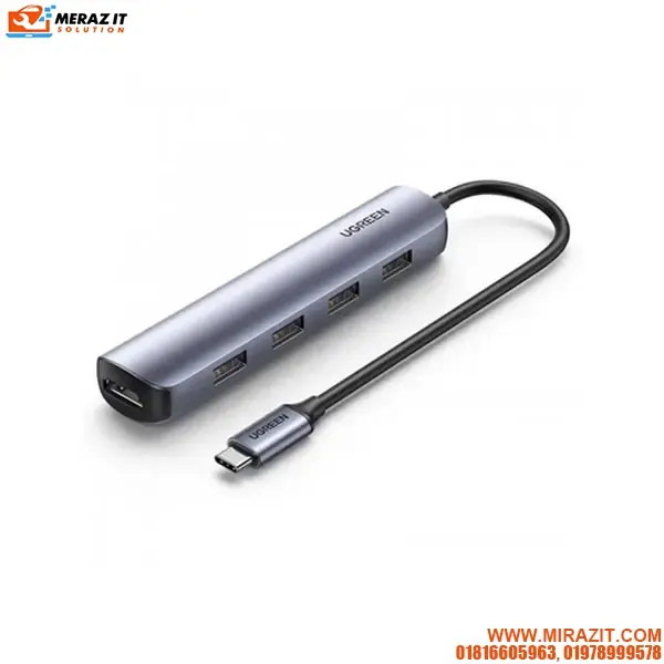 UGREEN CM417 (20197) USB-C to 4*USB 3.0 & HDMI Hub