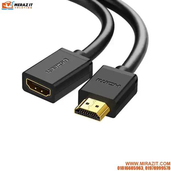 UGREEN HD107 (10141) HDMI Male to Female Cable - 1M