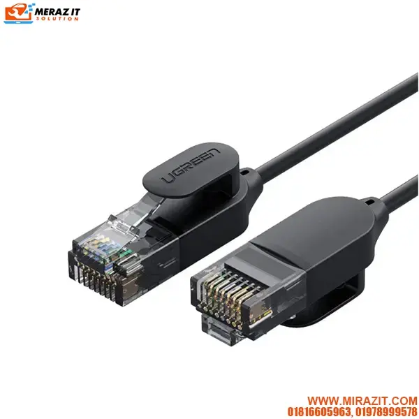 UGREEN NW122 (70653) Cat6A UTP Round & Ultra Slim Ethernet Cable Pure Copper - 3M