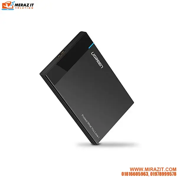 UGREEN US221 (30847) 2.5 Inch Hard Drive Enclosure with Built-in USB 3.0 Cable