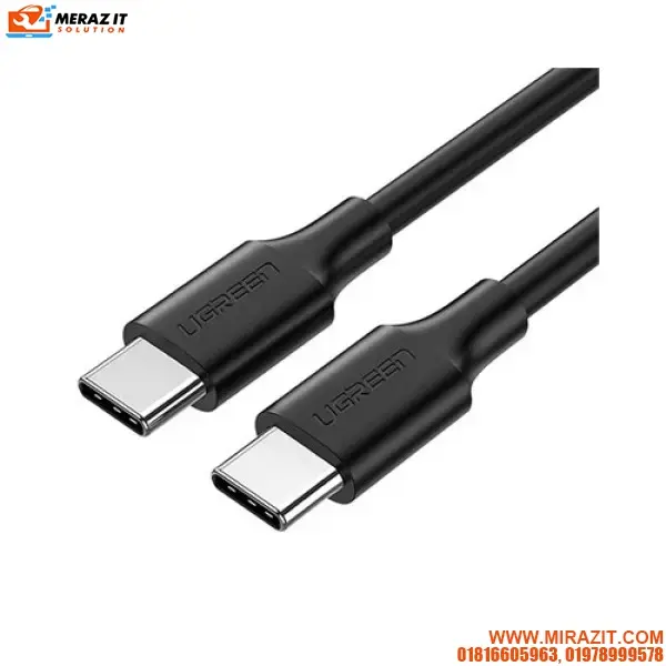 UGREEN US286 (10306) USB-C 2.0 Male To USB-C 2.0 Male 3A Data Cable - 2M