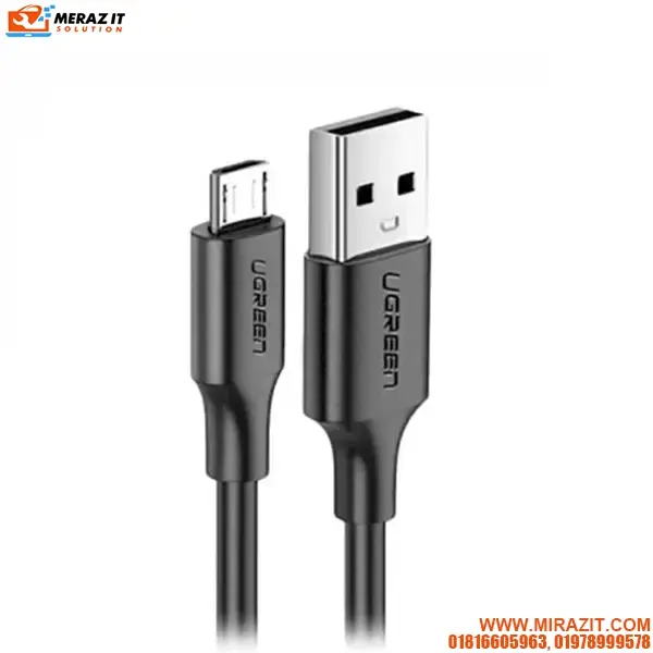 UGREEN US289 (60137) USB 2.0 A to Micro USB Nickel Plating 1.5m Cable Black