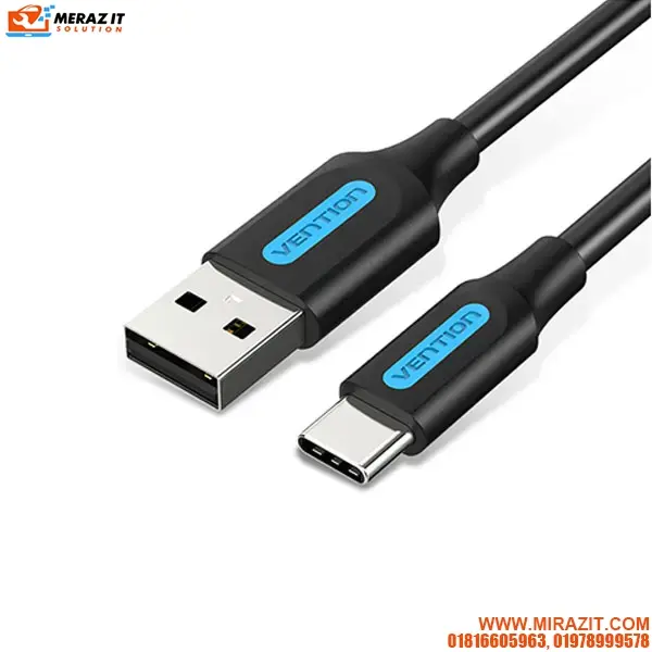 VENTION COKLG USB 2.0 A Male to C Male 3A Cable 1.5M