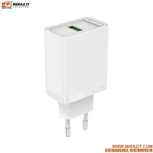 VENTION FABW0-EU 1-port USB Wall Charger(18W) EU-Plug White